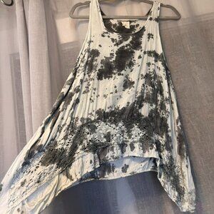 Japna Blue Tie Dye Tank Top Size Small